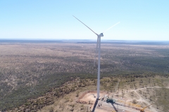 First wind turbine installed