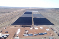 Solar farm in progress